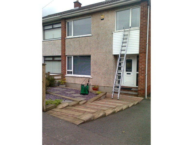 Before and after wall cleaning by Roof Repairs Belfast, Belfast, NI