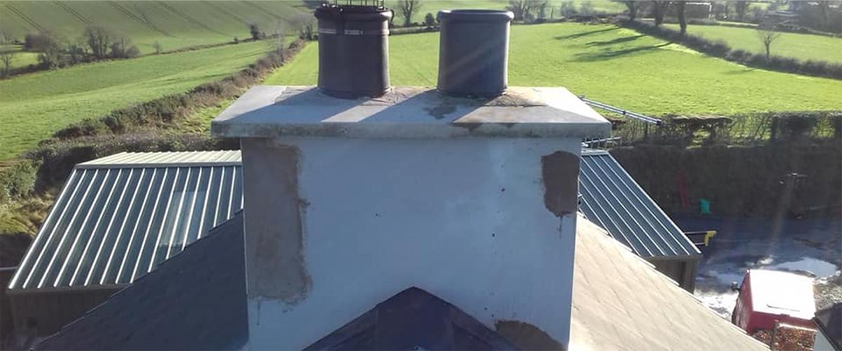 Chimney repair by Roof Repairs Belfast, Northern Ireland