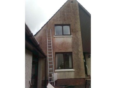 Before biocide cleaning by Roof Repairs Belfast, Belfast, NI