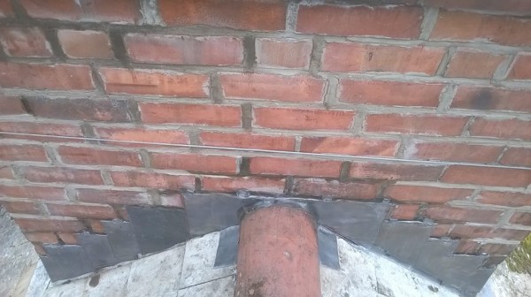 Leading flashing repaired on the roof of a Belfast Home. All Roof Services from Roof Repairs Belfast, Northern Ireland